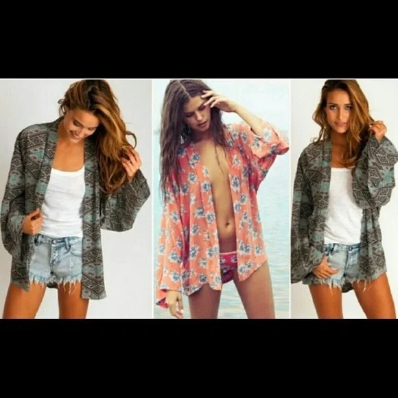 Acacia Swimwear Kimono - Discontinued Print - Picture 5 of 5